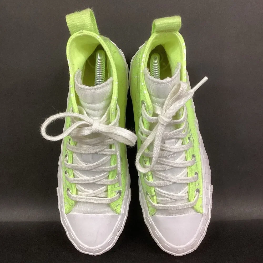 Converse Unt1tl3d 'Not A Chuck' - Youth Sz 5 - Neon Green High Tops - A03147F